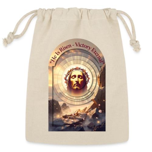 Easter He Is Risen Sacred Face T Shirt, wife Gift - Reusable Gift Bag