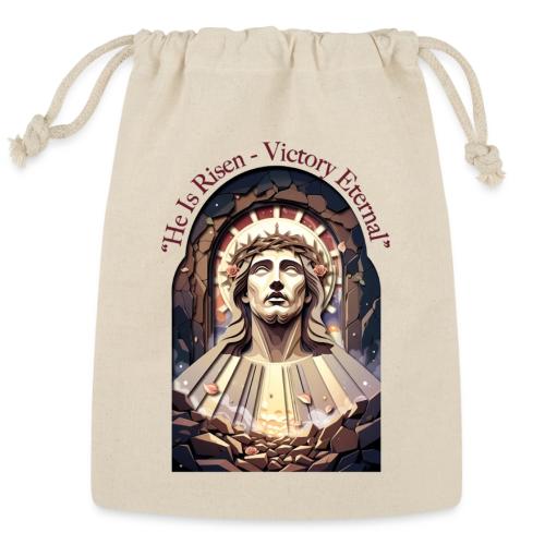 Easter He Is Risen Face of Christ T Shirt, Gift - Reusable Gift Bag