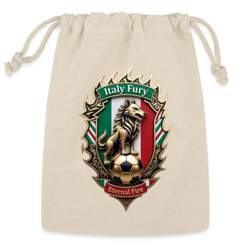 Italy Wolf Fury T-Shirt, Italian Flag Pride Gift - Reusable Gift Bag