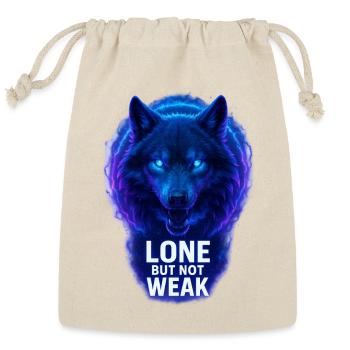 Lone Wolf Nebula Glow - Reusable Gift Bag - Natural - Front