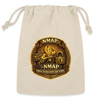 NMAP Network Vigil Badge - Reusable Gift Bag - Natural - Front