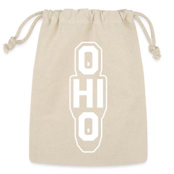 Ohio Retro Varsity - Hometown Pride & Streetwear - Reusable Gift Bag - Natural - Front