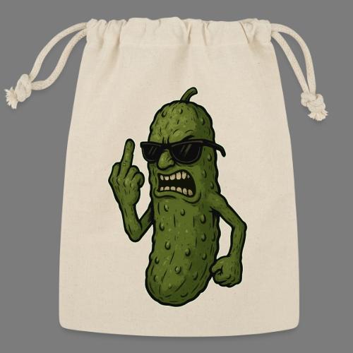 Angry Pickle Flipping the Bird - Reusable Gift Bag