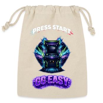 Neon Arcade GG EASY - Reusable Gift Bag - Natural - Front