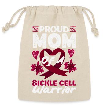 Sickle Cell Awareness Warrior Supporter Survivor - Reusable Gift Bag - Natural - Front