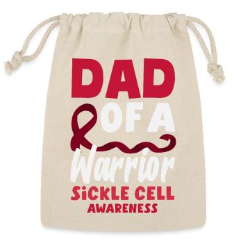 Sickle Cell Awareness Warrior Supporter Survivor - Reusable Gift Bag - Natural - Front