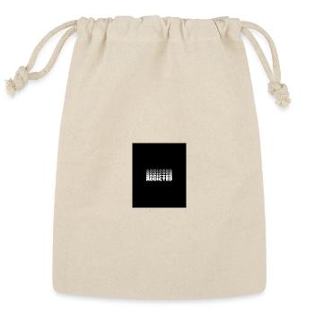 Addicted Motion Text Artwork - Reusable Gift Bag - Natural - Front