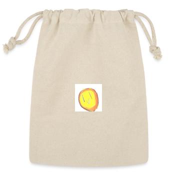 Sunny Doodle face - Reusable Gift Bag - Natural - Front