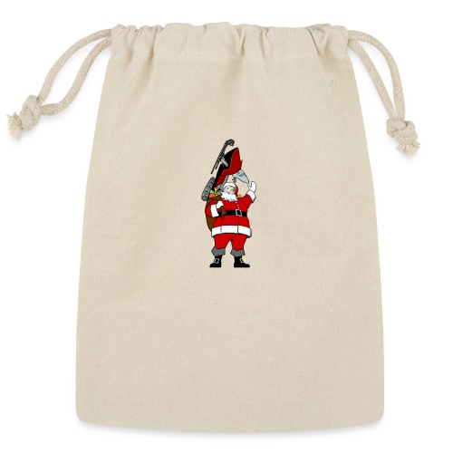 Snowmobile Present Santa - Reusable Gift Bag