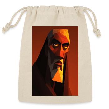 Dark Warrior Stylized Portrait - Reusable Gift Bag - Natural - Front
