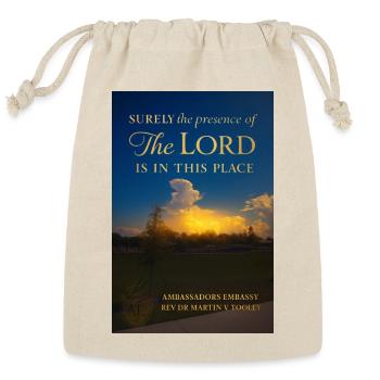 Presence of The LORD Sunset Scene - Reusable Gift Bag - Natural - Front