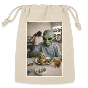 Alien Nasi Padang Feast - Reusable Gift Bag - Natural - Front