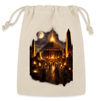 Luminous Night at Ancient Pyramids - Reusable Gift Bag - Natural - Front