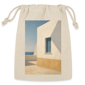 Mediterranean Light by the Sea - Reusable Gift Bag - Natural - Front