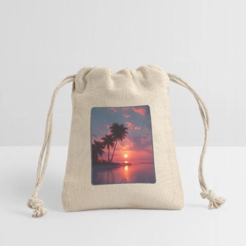 Tropical Sunset Ocean Reflection Design - Reusable Gift Bag