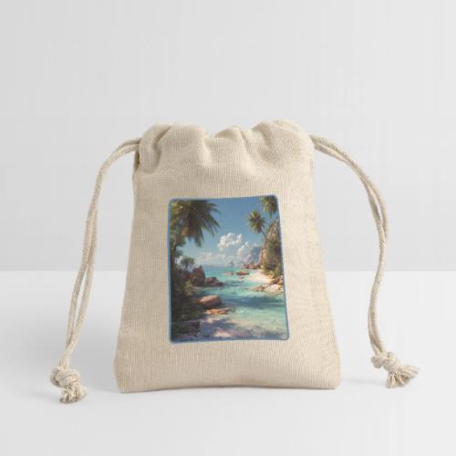 Tropical Island Paradise Ocean Design - Reusable Gift Bag