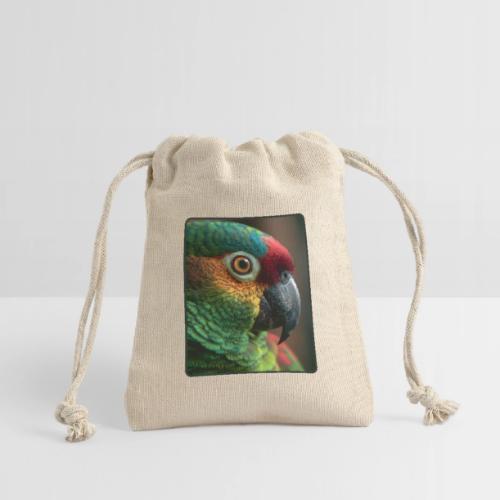 Colorful Parrot Close-Up Design - Reusable Gift Bag