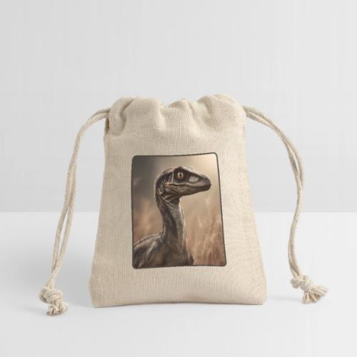 Velociraptor Feathered Portrait Design - Reusable Gift Bag
