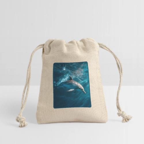 Dolphin Sunlit Ocean Serenity Design - Reusable Gift Bag