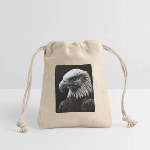 Black White Bald Eagle Design - Reusable Gift Bag