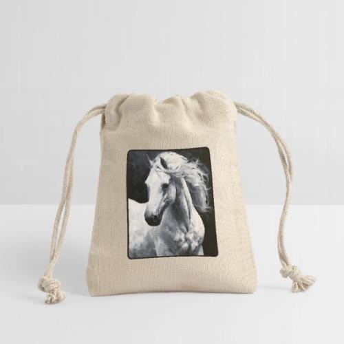 White Horse Oil Painting Design - Reusable Gift Bag