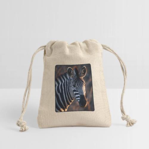 Majestic Zebra Sunset Portrait Design - Reusable Gift Bag
