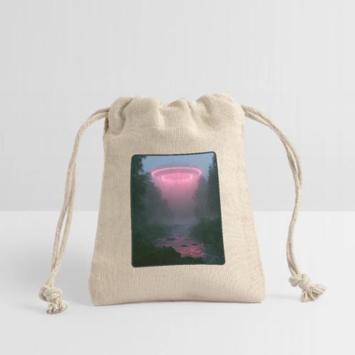 Neon UFO Forest River Design - Reusable Gift Bag