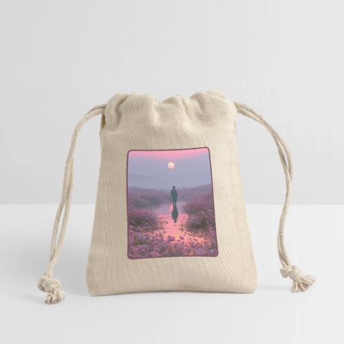 Ethereal Sunset Flower Field Art - Reusable Gift Bag