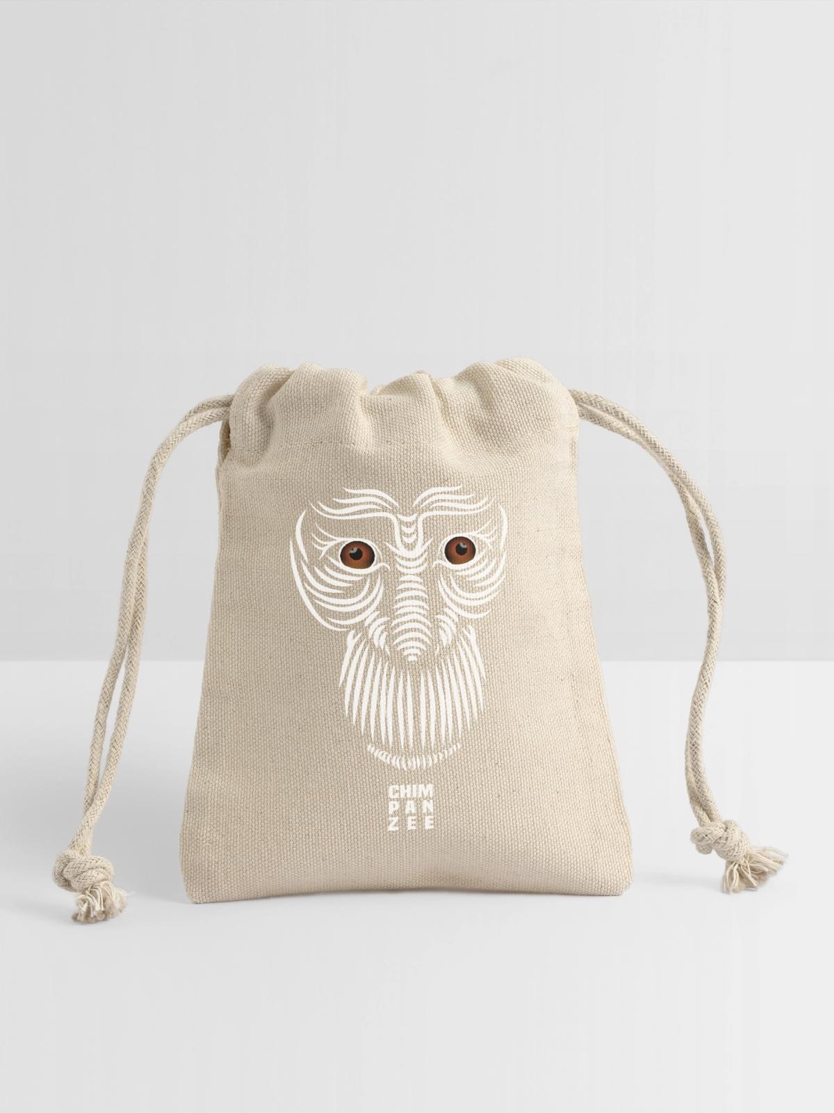 Sad Face - Reusable Gift Bag - Natural - Front