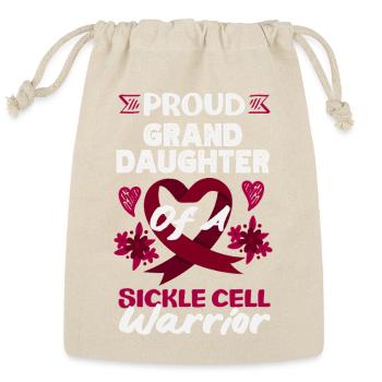 Sickle Cell Awareness Warrior Supporter Survivor - Reusable Gift Bag - Natural - Front