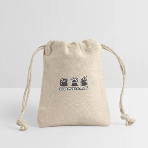 Playful Dog Paw Rock Paper Scissors - Reusable Gift Bag