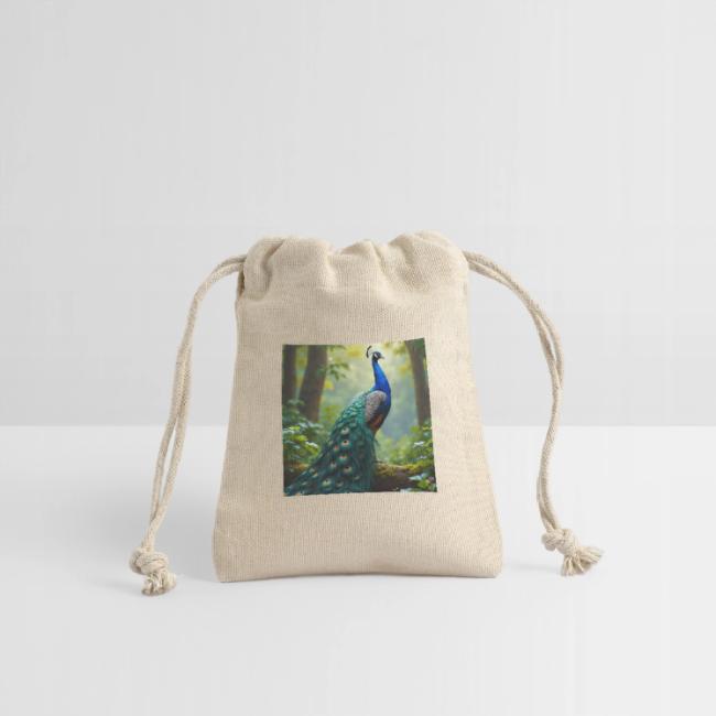 Majestic Peacock in Enchanted Forest