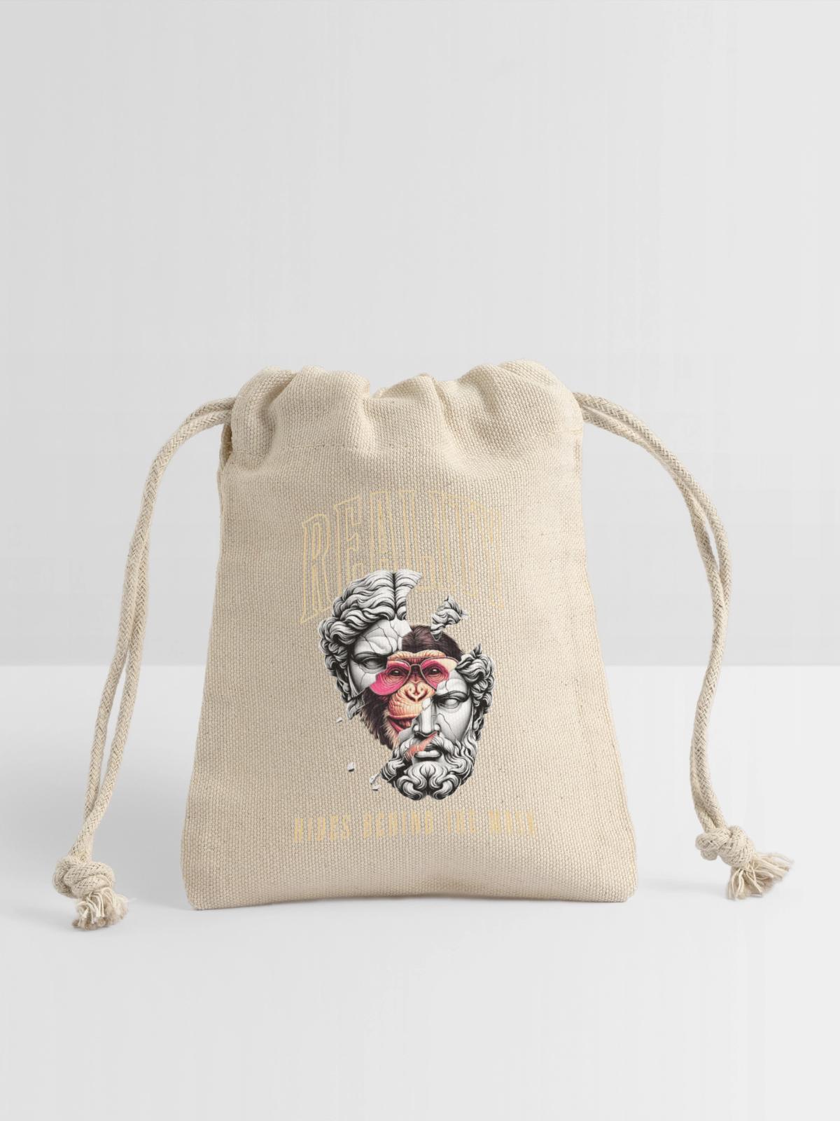 Face - Reusable Gift Bag - Natural - Front