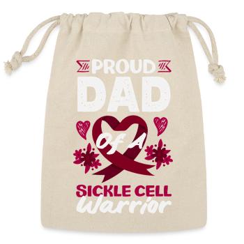 Sickle Cell Awareness Warrior Supporter Survivor - Reusable Gift Bag - Natural - Front