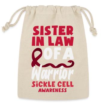 Sickle Cell Awareness Warrior Supporter Survivor - Reusable Gift Bag - Natural - Front