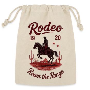 Unique design, horse 🐎 riding  - Reusable Gift Bag - Natural - Front