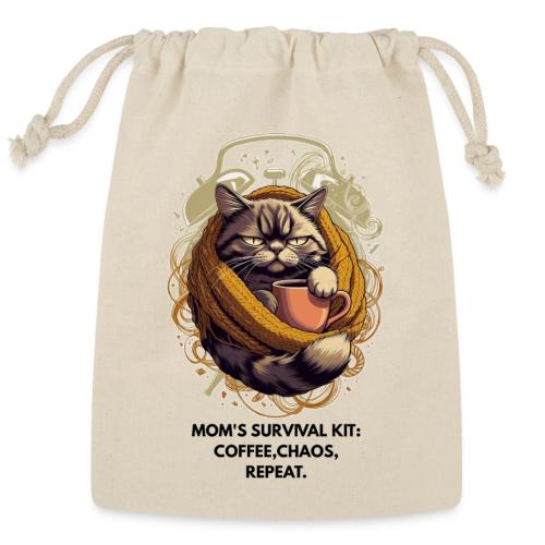 Powered by Sarcasm Cat Tee - Reusable Gift Bag