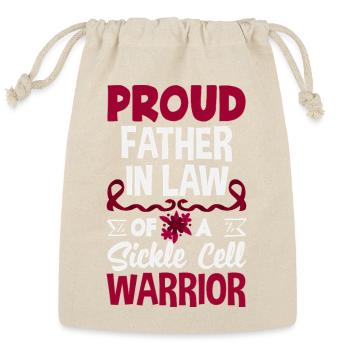 Sickle Cell Awareness Warrior Supporter Survivor - Reusable Gift Bag - Natural - Front