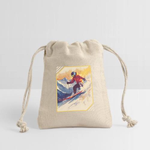 Skiing Through Snow Dreams - Reusable Gift Bag