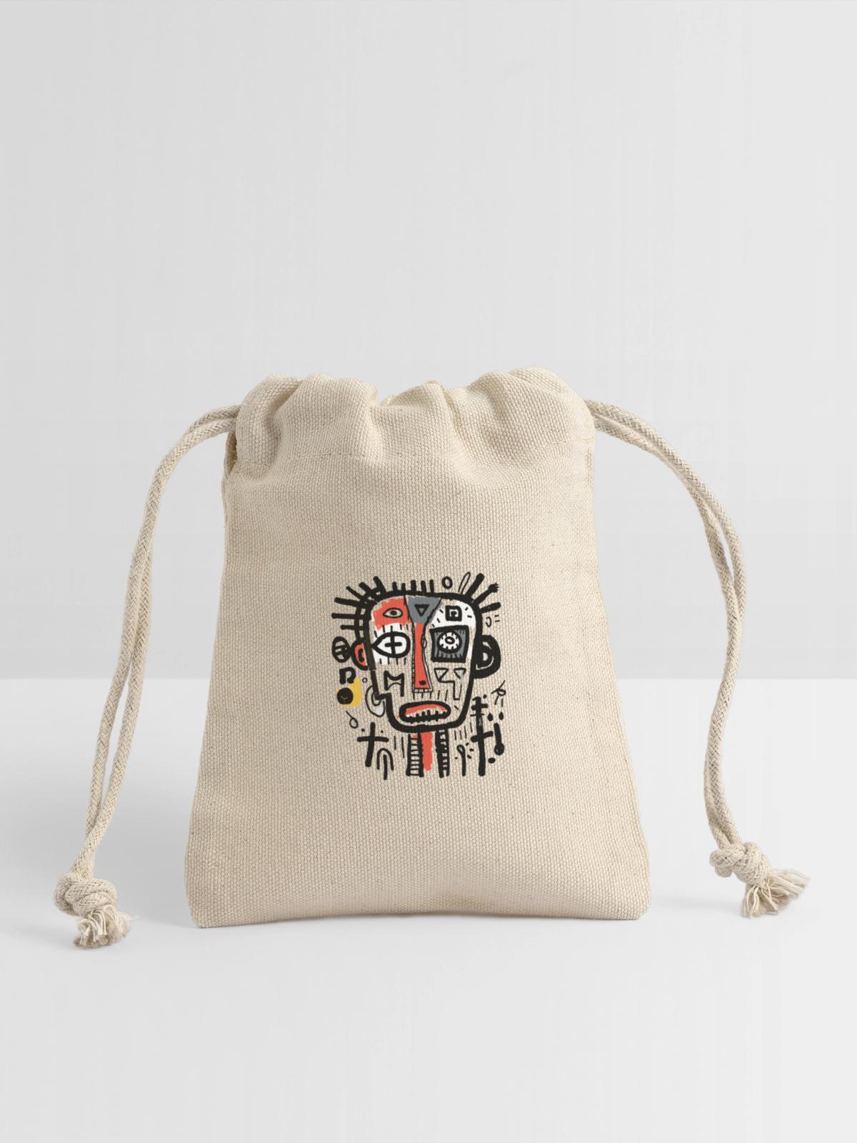 unique character design - Reusable Gift Bag - Natural - Front