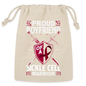 Sickle Cell Awareness Warrior Supporter Survivor - Reusable Gift Bag - Natural - Front