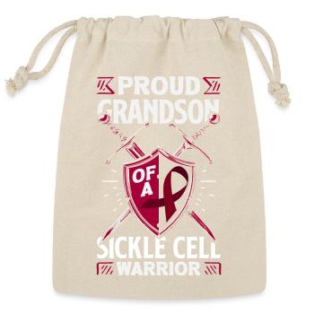Sickle Cell Awareness Warrior Supporter Survivor - Reusable Gift Bag - Natural - Front