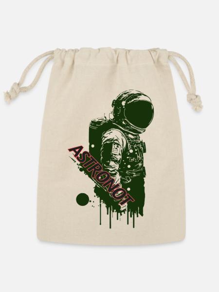 Astronaut Graffiti Splash - Reusable Gift Bag - Natural