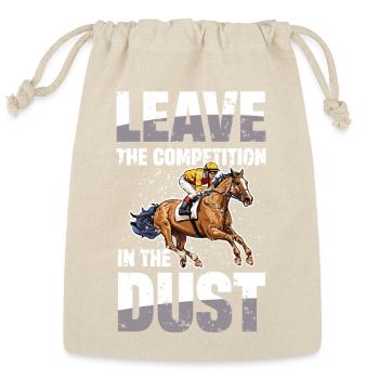  Leave The Competition In The Dust Horse Racing - Reusable Gift Bag - Natural - Front