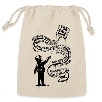 For Sale Kite Child Stencil - Reusable Gift Bag - Natural - Front