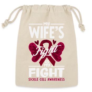Sickle Cell Awareness Warrior Supporter Survivor - Reusable Gift Bag - Natural - Front