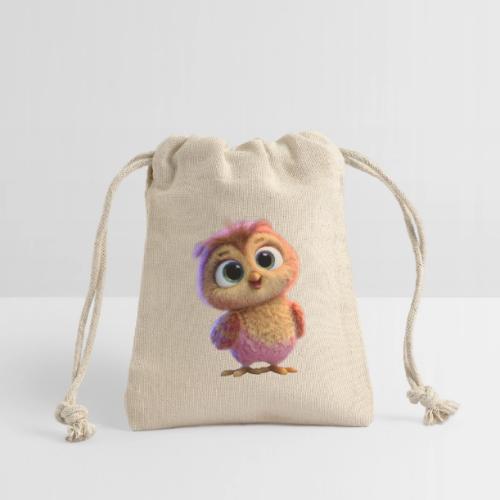Adorable Baby Owl with Big Eyes - Reusable Gift Bag