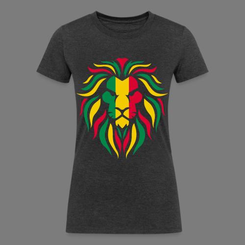 Reggae Lion & Cannabis Freedom Design - Women's Tri-Blend Organic T-Shirt