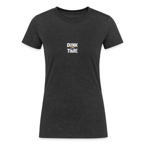 DUNKTIME Simple Logo - Women's Tri-Blend Organic T-Shirt