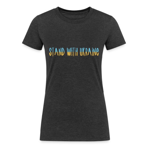 Stand With Ukraine - Women's Tri-Blend Organic T-Shirt